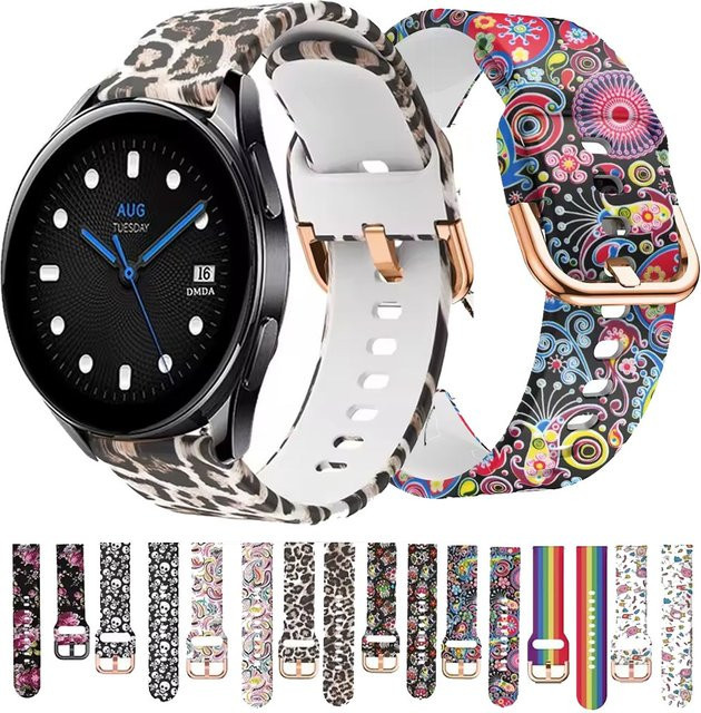 VATMENS Uhrenarmband Silikon, 22 mm, Bunt, Damen - Bild 1