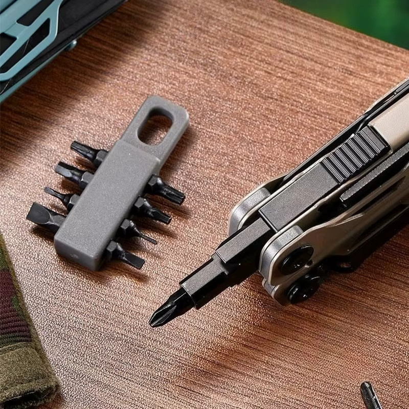 BHBT 25-in-1 Multitool-Zange mit Taschenmesser und Bits für Outdoor und Camping in Blau - Bild 4
