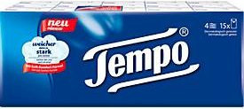 Tempo Papiertaschentücher Original, 4-lagig, weiß, 15 Päckchen mit je 10 Tüchern - Bild 2