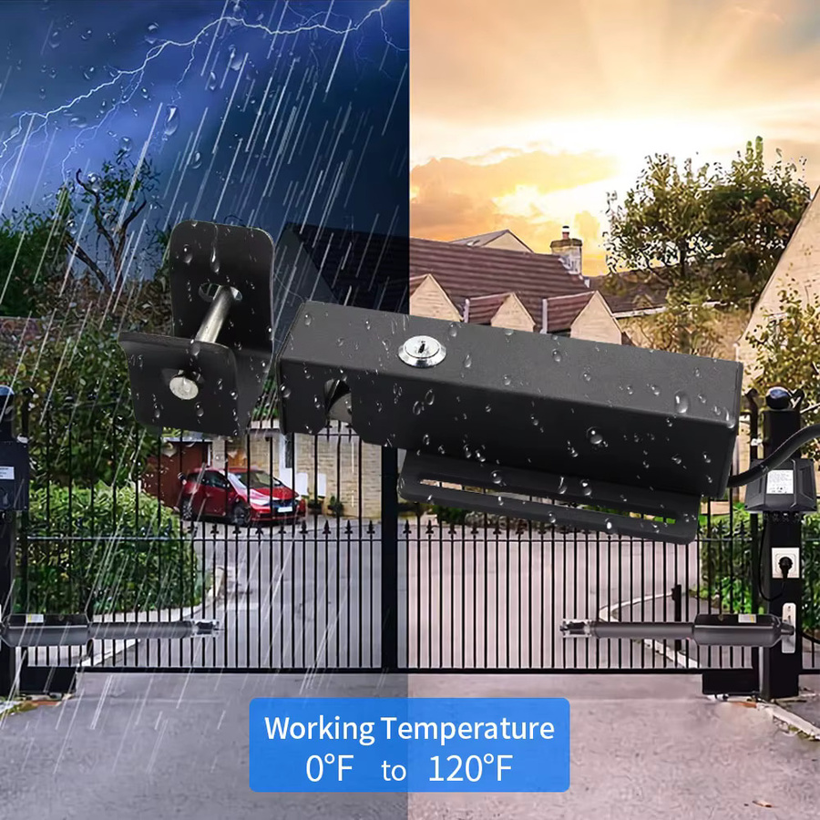 LUCKING DOOR Wasserdichtes elektronisches automatisches DC 24V Türschloss mit Riegel und Schlüssel für automatisches Drehtor und Außenbereich - Bild 2