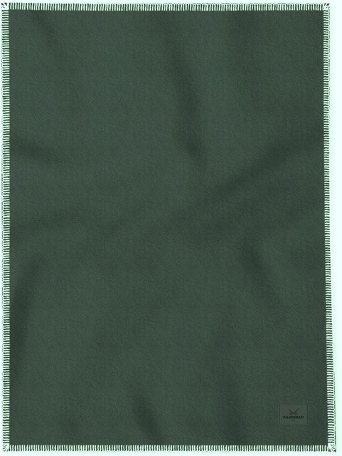 Wohndecke SANSIBAR Fleece in Waldgrün, B/B: 150 x 200 cm - Bild 1