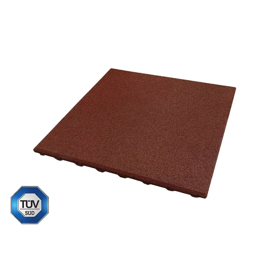 HPFloor Fallschutzmatte aus Kunststoff in Braun, B/T: 50 x 50 cm, Höhe: 4,3 cm - Bild 2
