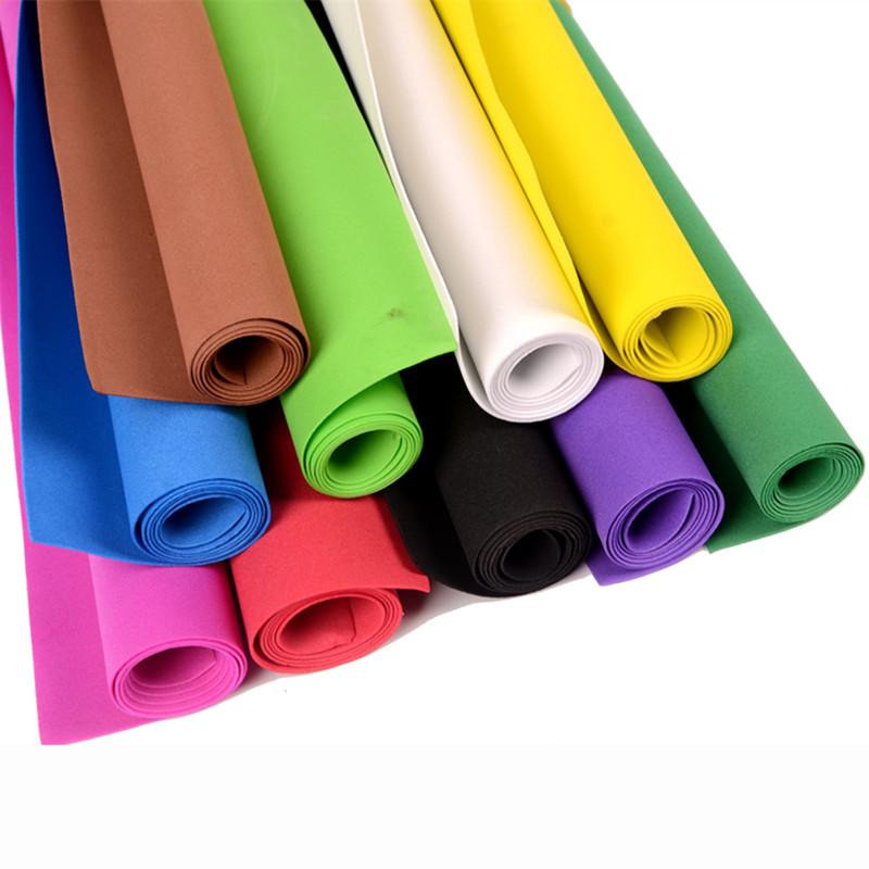 PE-Schaumstoffpapier für DIY-Bastelarbeiten und Scrapbooking, 2mm dick, grün und mehrfarbig - Bild 1