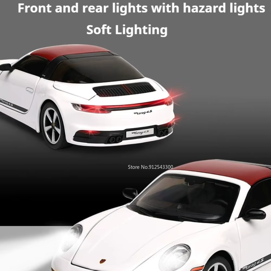 RMZ city 911 TARGA GT3RS Modellauto, 1:32 Maßstab, mit Aluminiumkarosserie und Gummireifen - Bild 4