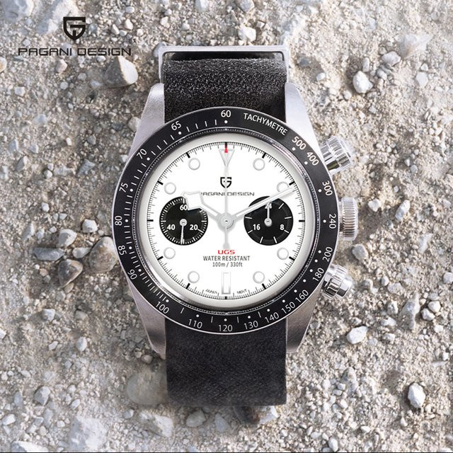 PAGANI DESIGN Chronograph, Quarz, Edelstahl, Weiß, Herren - Bild 1