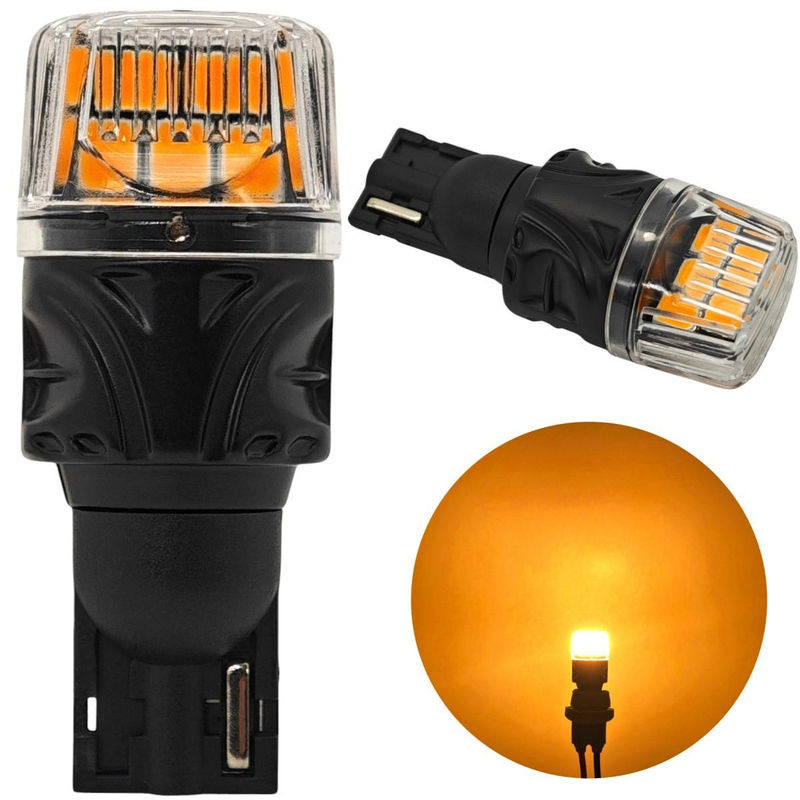motoLEDy 2 Stück W16W LED T15 12V Canbus Leuchtmittel Orange 1000lm - Bild 2
