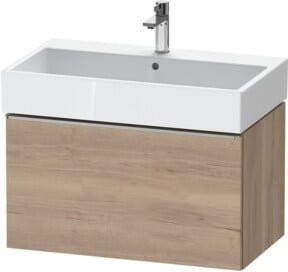 Duravit Waschtischunterschrank D-Neo, wandhängend, Braun, Breite: 78,4 cm, Tiefe: 44,0 cm - Bild 1