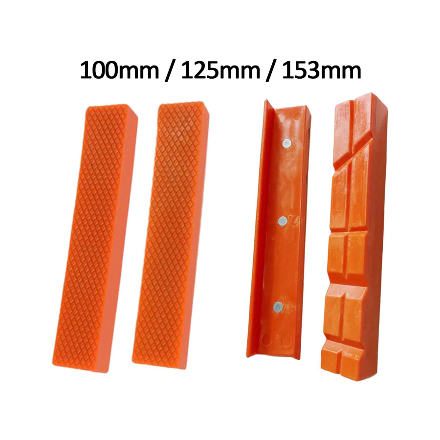 Homyl 2 Stück magnetische Schraubstock Backen in Orange für Holz, Kunststoff und Metall - Bild 2