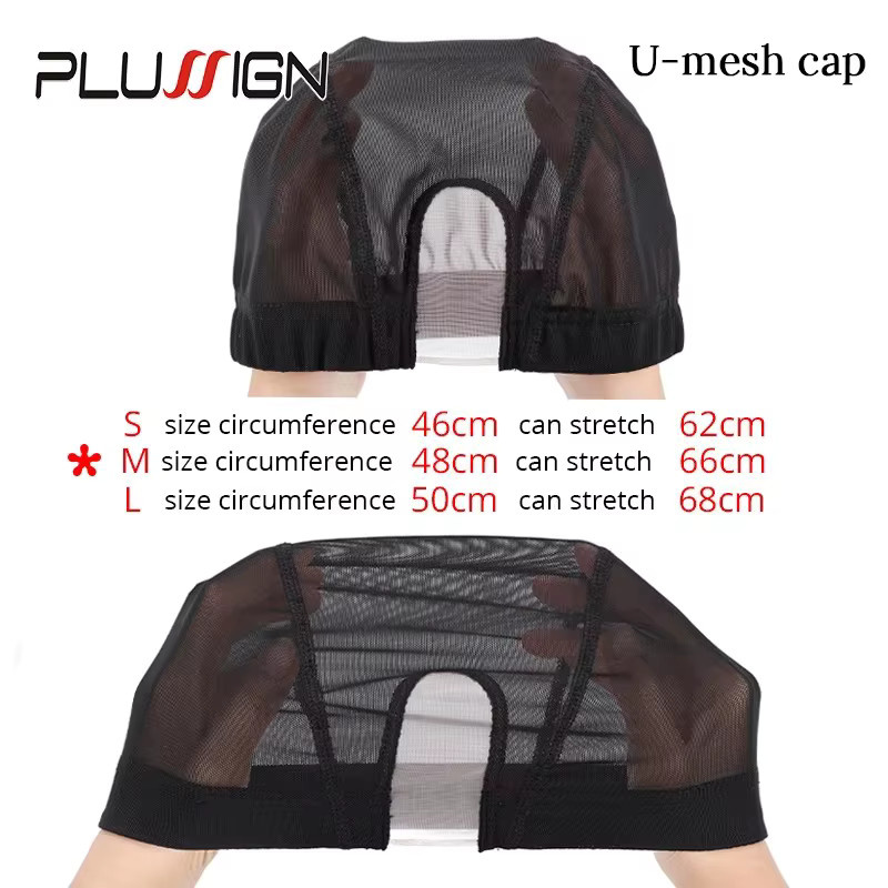 Plussign U-förmige Perückenkappen aus Spitze, Unisex - Bild 2