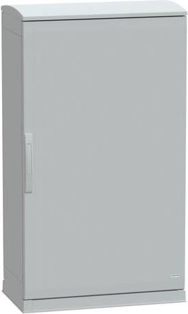 Schneider Electric Verteilergehäuse aus Polyester in Grau, bodenstehend mit offenem Sockel und Abdeckung, IP44, B: 125,0 cm, H: 75,0 cm, T: 42,0 cm - Bild 1
