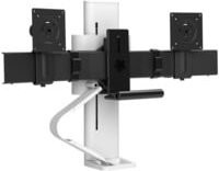 Ergotron TRACE Dual Monitorhalterung Weiß für 2 Displays bis 27 Zoll und 9,8 kg, höhen- und tiefenverstellbar, schwenkbar, drehbar und neigbar mit Tischklemme - Bild 1