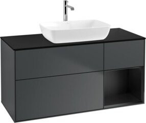 V&B Finion Waschtischunterschrank mit Wandbeleuchtung, Breite: 120 cm, Tiefe: 50,1 cm, Höhe: 50,1 cm, lackiert - Bild 1