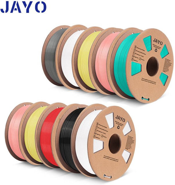 JAYO 3D-Drucker-Filament PLA 1,75 mm Grau für FDM-Drucker - Bild 1