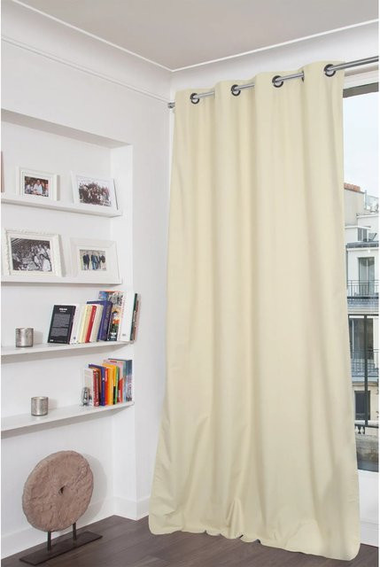 Moondream Verdunklungsvorhang Sand mit Ösen, thermoisolierend, B: 135 cm, H: 250 cm - Bild 1
