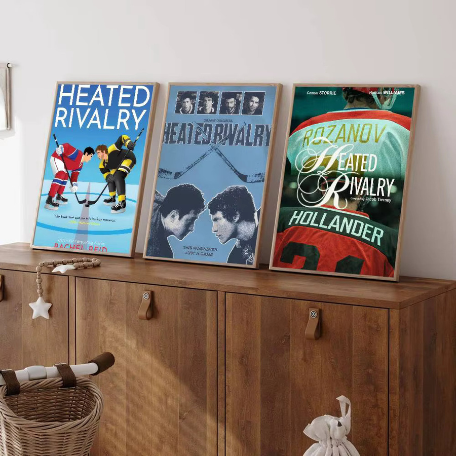 Film-Poster H-heated Classic Rivalry von Rastar als wasserfester Papieraufkleber in Weiß und Multicolour, ästhetische abstrakte Kunst-Wandmalerei für Kaffeehaus und Bar - Bild 2