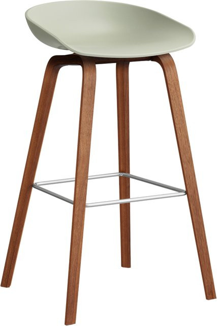 HAY About A Stool AAS 32 Hocker in Grün mit Polypropylen und Holzgestell - Bild 1