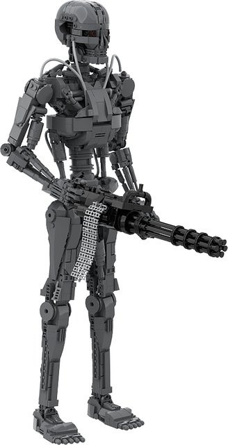 GOBRICKS Terminator Roboter, Bausteine, Weltraum, Grau - Bild 1