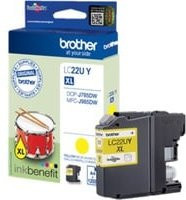 Brother Original Druckerpatrone LC-22UY Tinte Gelb für DCP-J785DW und MFC-J985DW - Bild 2
