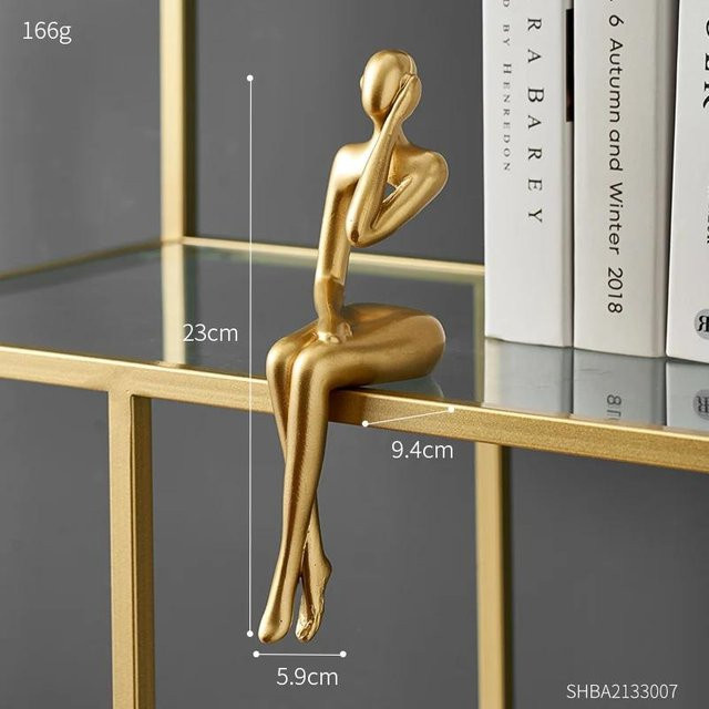 Moderne Kunst Skulptur Paar als dekorative Statue aus Harz für dein Zuhause und den Desktop - Bild 1