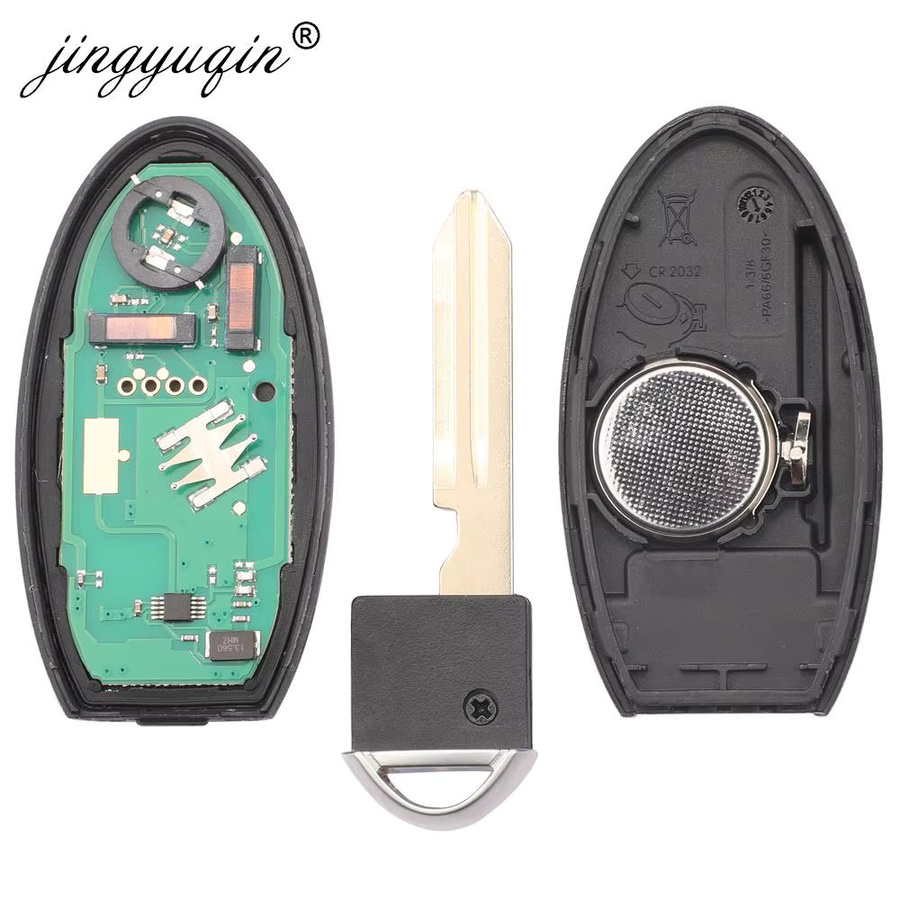 Jingyuqin Smart Key Fob Fernbedienung für Nissan Armada, Juke und Patrol 2010-2018, 3-Tasten ID46 285E3-1LK0D, Schwarz - Bild 5