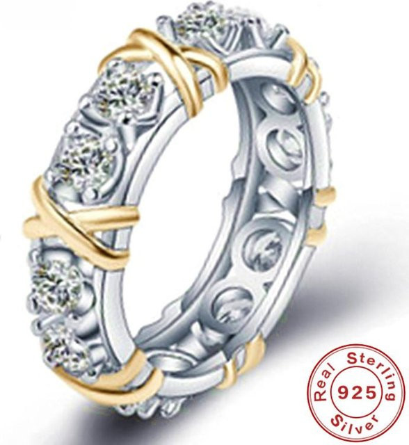 YIRAN Jewelry Verlobungsring, Silber, Zirkonia, Damen, Weiß - Bild 1
