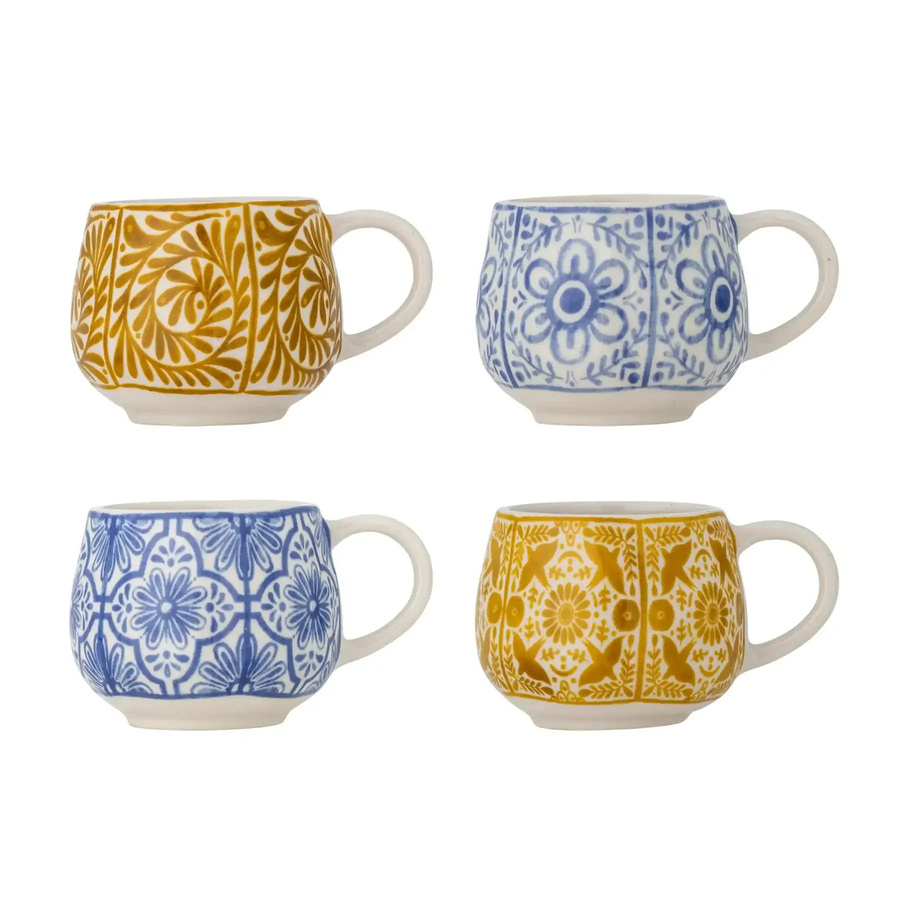 Bloomingville Espressotassen Milton Set mit 4 Stück mehrfarbig - Bild 1