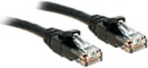 Lindy RJ45 Patchkabel CAT 6 U/UTP Ethernet LAN in Schwarz, Länge: 7,50 m - Bild 1
