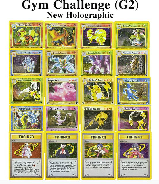 TAKARA TOMY PTCG Proxy Cards Gym Challenge G2, holografische Karten, Set / Bundle - Bild 1