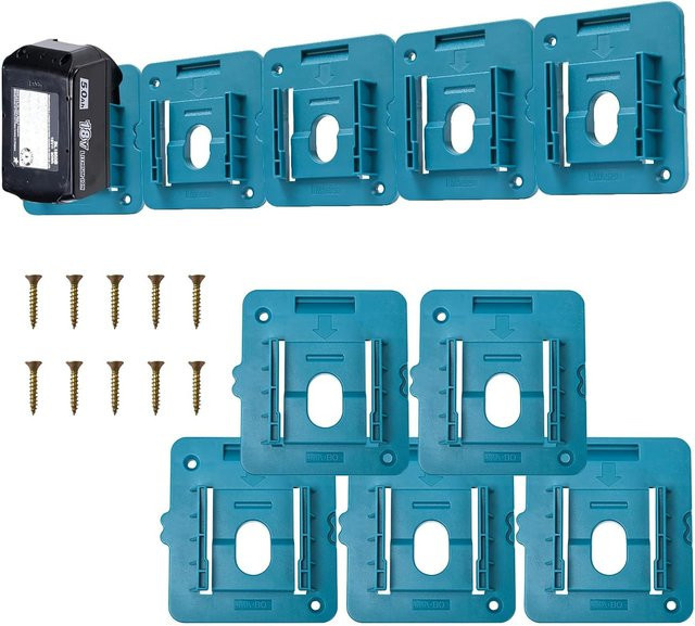 GiFi Power Batteriehalterung für Makita 18 V Akkus passend für BL1860 BL1850 BL1840 BL1830, 5er-Pack - Bild 1