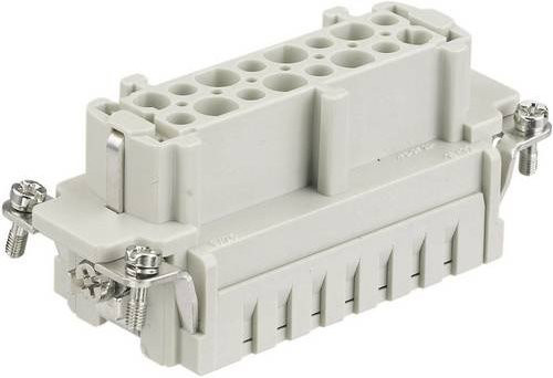 HARTING Buchseneinsatz Han E 10 + PE Käfigzugfeder in Grau, Artikelnummer 09330102716 - Bild 1