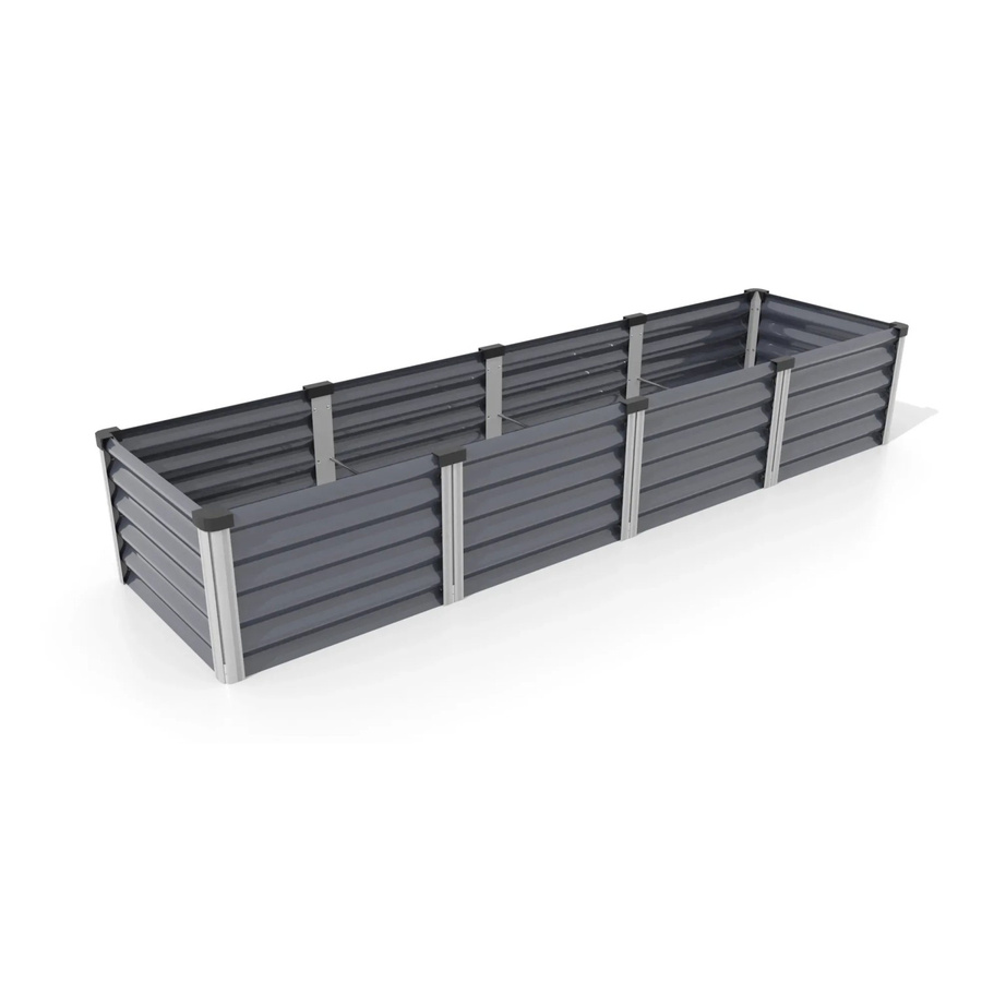 Vitavia Hochbeet Linus IN & OUT 401 L in Granit mit eloxierten Aluminiumprofilen - Bild 2