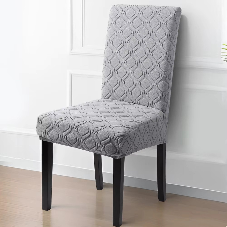 ARMFAVER Jacquard Stuhlhussen für Esszimmer und Wohnzimmer, elastische und weiche Sitzbezüge in Grün und Grau - Bild 2