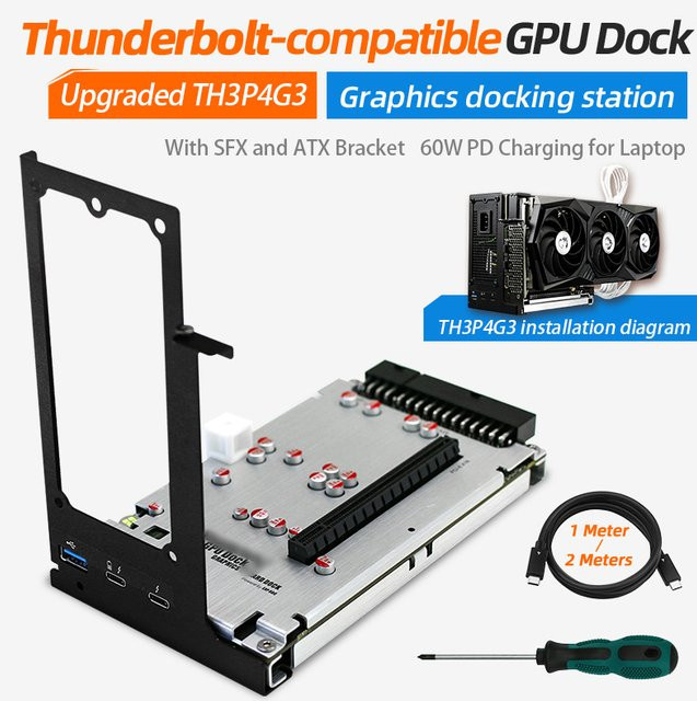 Caturda GPU-Dockingstation mit Thunderbolt- und USB 3.0-Unterstützung für deinen PC - Bild 1