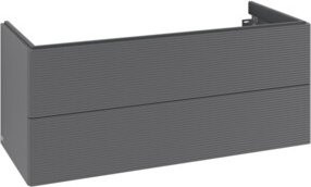 V&B Waschtischunterschrank Antao mit LED-Auszugsbeleuchtung, Anthrazit lackiert, B/T/H: 118,8 x 50,4 x 49,3 cm - Bild 1