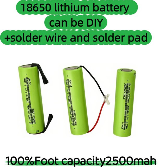 Lithium-Ionen-Akku 18650 von Roza Cinnie, 2500 mAh, 3,7 V, Farbe: Grün - Bild 1