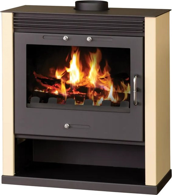 Victoria Kaminofen Rubin Creme mit 13 kW, B/T/H: 85,3 x 43,9 x 69,2 cm - Bild 1