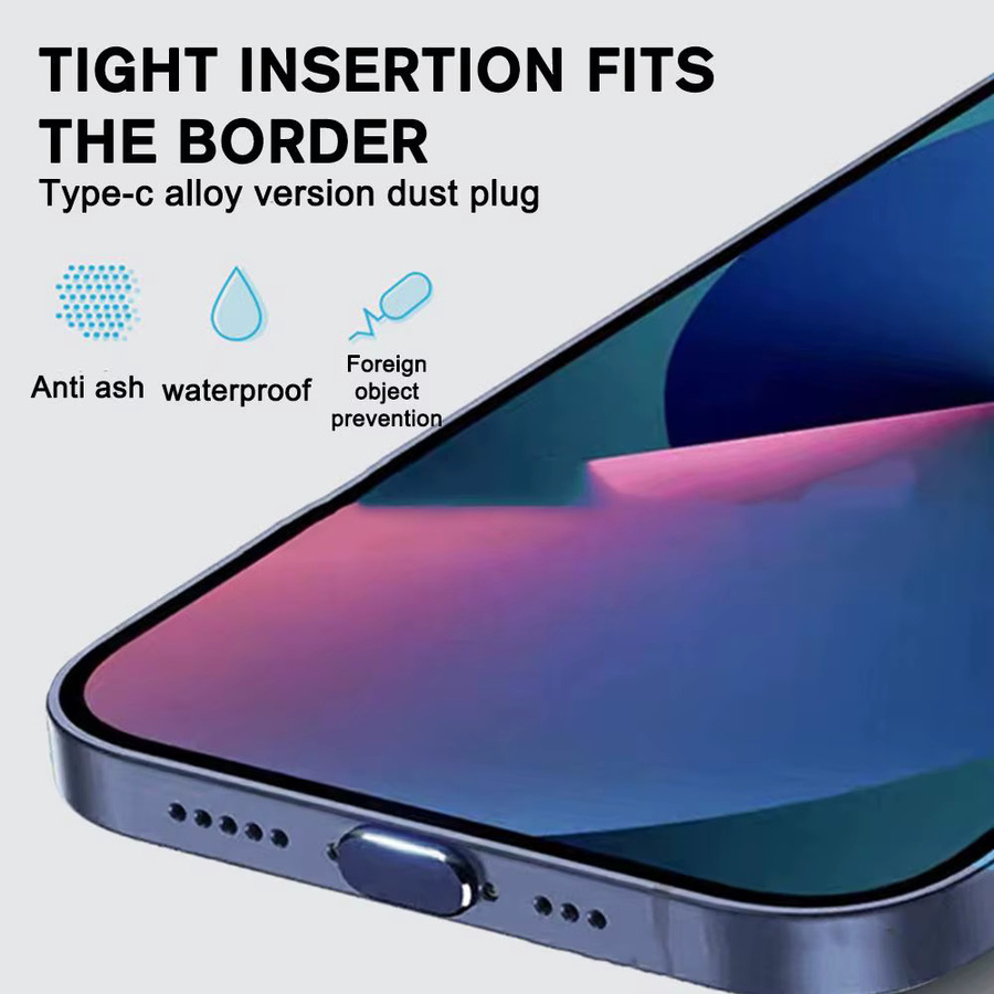 Wasserdichter Metall-Schutzstecker für Apple iPhone 12 13 14 mit Lightning-Anschluss in Schwarz aus Aluminiumlegierung - Bild 3