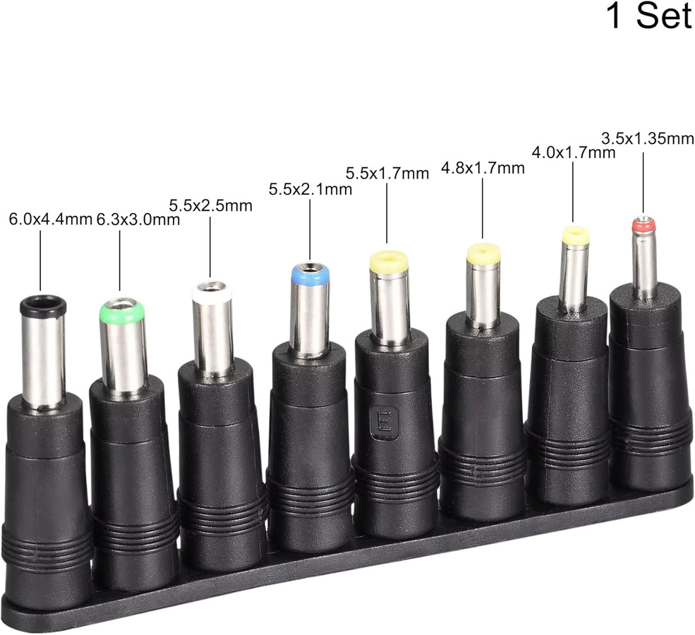 BSN DC-Adapter-Steckverbinder Hohlstecker Netzteiladapter Schwarz, 5,5 x 2,1 mm Buchse auf Stecker für Monitor, Webcam, Router und Laptop - Bild 5