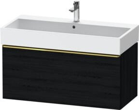 Duravit Waschtischunterschrank D-Neo, wandhängend, schwarz, B: 98,4 cm, T: 44,2 cm, H: 44,0 cm - Bild 1