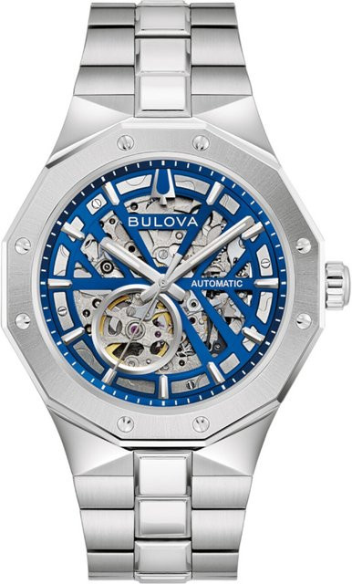 Bulova Armbanduhr Prestige, Automatik, Edelstahl, Blau, 42 mm, Herren - Bild 1