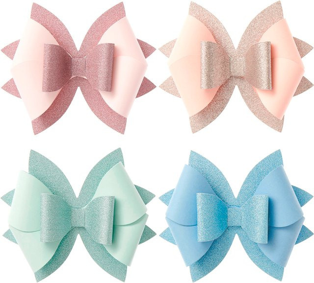 Rico Design Papierschleifen La Vie en Rose in Rosa, Grün, Blau und Lachs zur festlichen Geschenkdekoration - Bild 1