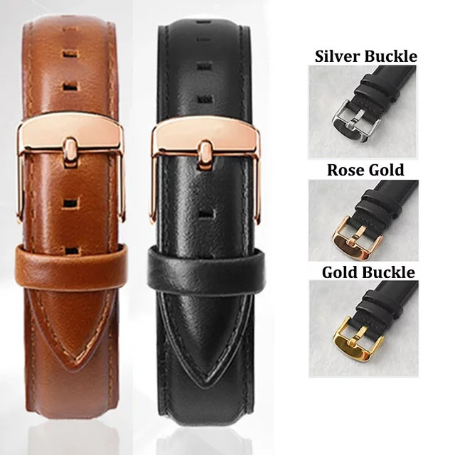 Daniel Wellington Uhrenarmband Leder, Edelstahl, Unisex - Bild 1