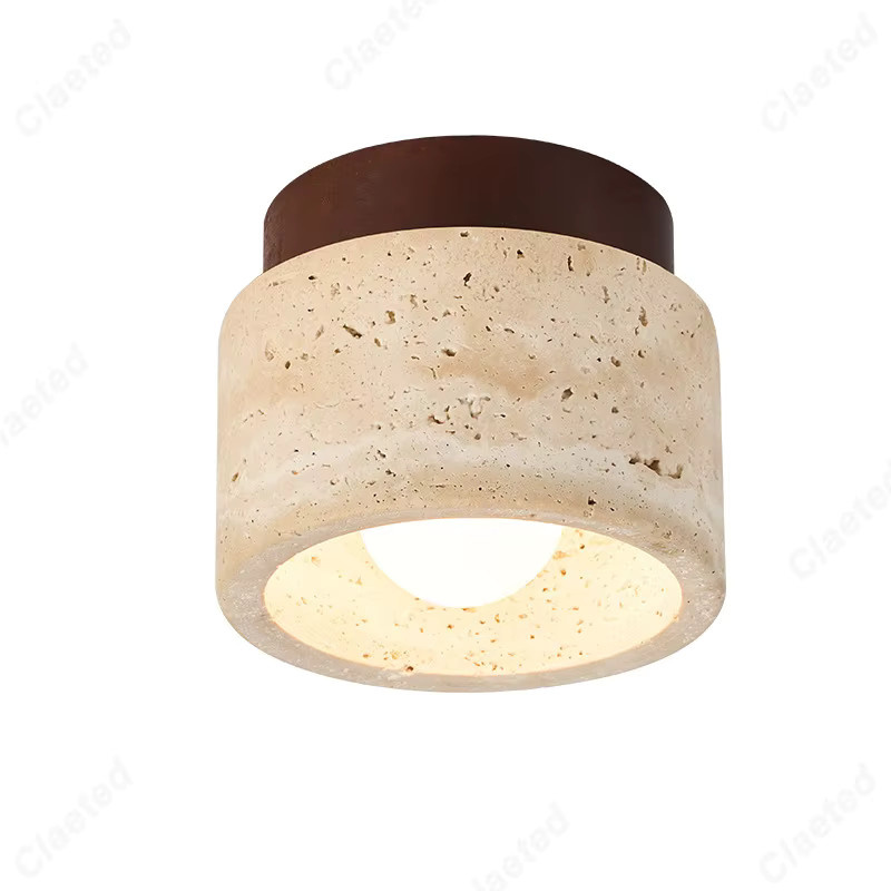 Claeted LED Deckenleuchte in Beige und Gelb für Wohnzimmer, Schlafzimmer, Flur und Balkon - Bild 2
