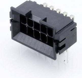 Molex Stiftgehäuse-Platine Polzahl 10, Schwarz/Gold - Bild 1