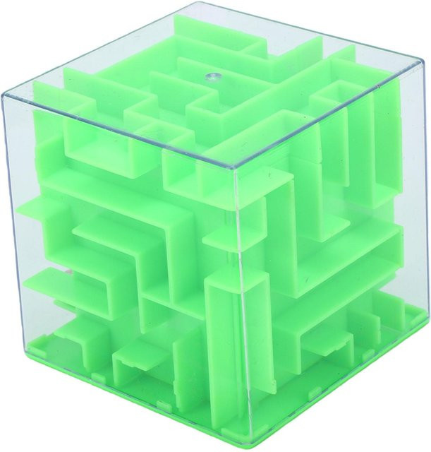 Toys Arts Labyrinth Puzzle Spardose, 3D Transparent, grün - Bild 1