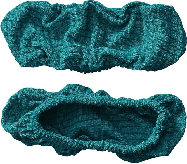 2er-Set dehnbarer Armlehnenbezug für Bürostühle aus wasserabweisendem Jacquard-Spandex in Türkis, B/H: 28 x 9 cm - Bild 1