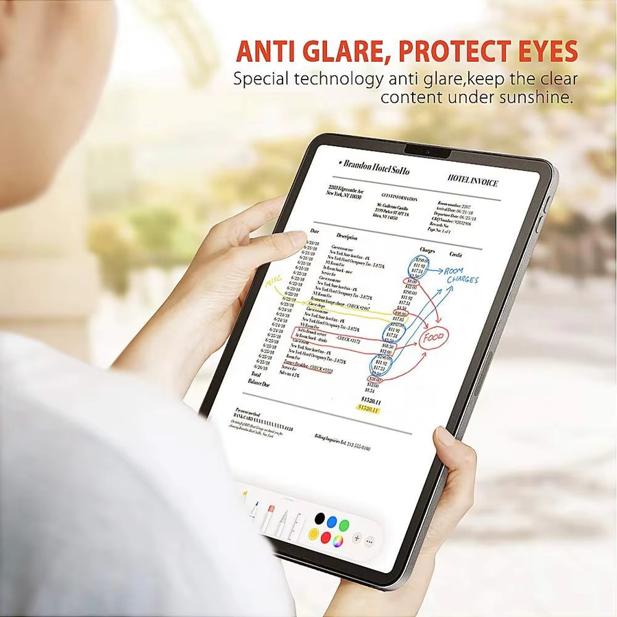 2 Stück Samsung Display Schutzfolie Transparent Anti-Blend-Malfilm für Samsung Tab S6 Lite und Tab S7 Plus - Bild 2