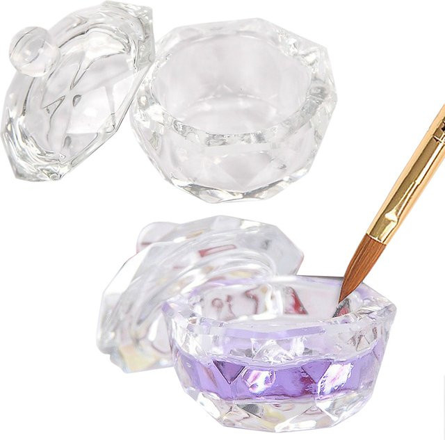 Art lalic Nail Art Glasbecher mit Deckel, Glänzend - Bild 1