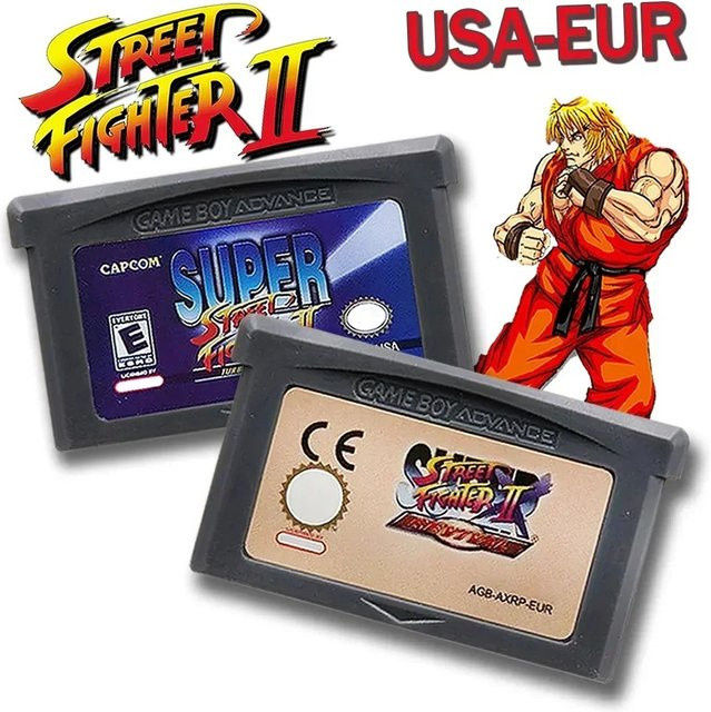Super Street Fighter 2 GBA Spielkarte für DS NDSL in der englischen Version von Takara Tomy - Bild 1