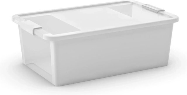 PROREGAL SuperSparSet 2x Mehrzweck Aufbewahrungsbehälter mit Deckel, Weiß, H x B x T: 19 x 55 x 35 cm - Bild 1